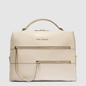 Borsa Piquadro Donna Da Ufficio Porta Computer 14 In Pelle Patricia Beige su linait