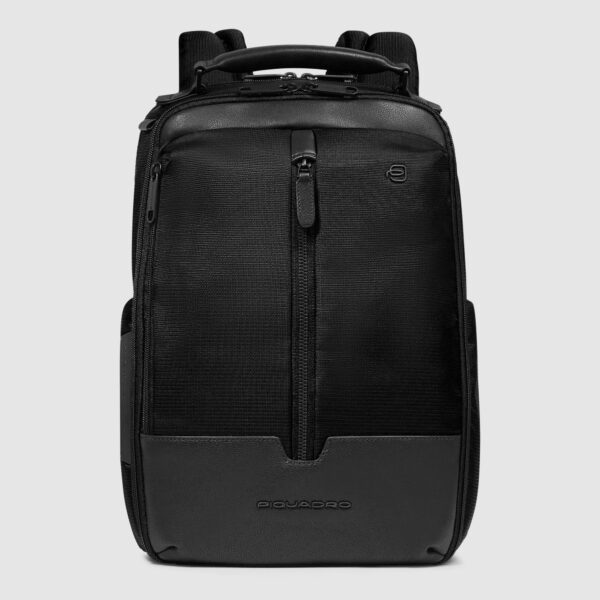 Zaino Piquadro Da Viaggio Porta Computer 14 In Tessuto Riciclato Marcel Nero su linait