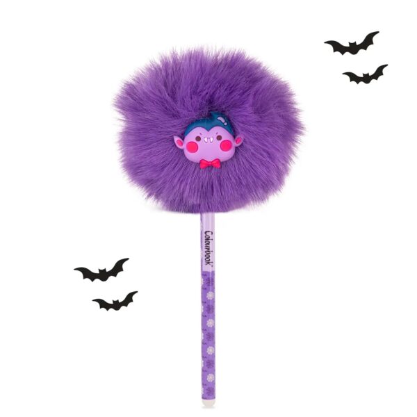 Penna gel cancellabile Puff Halloween Viola su linait
