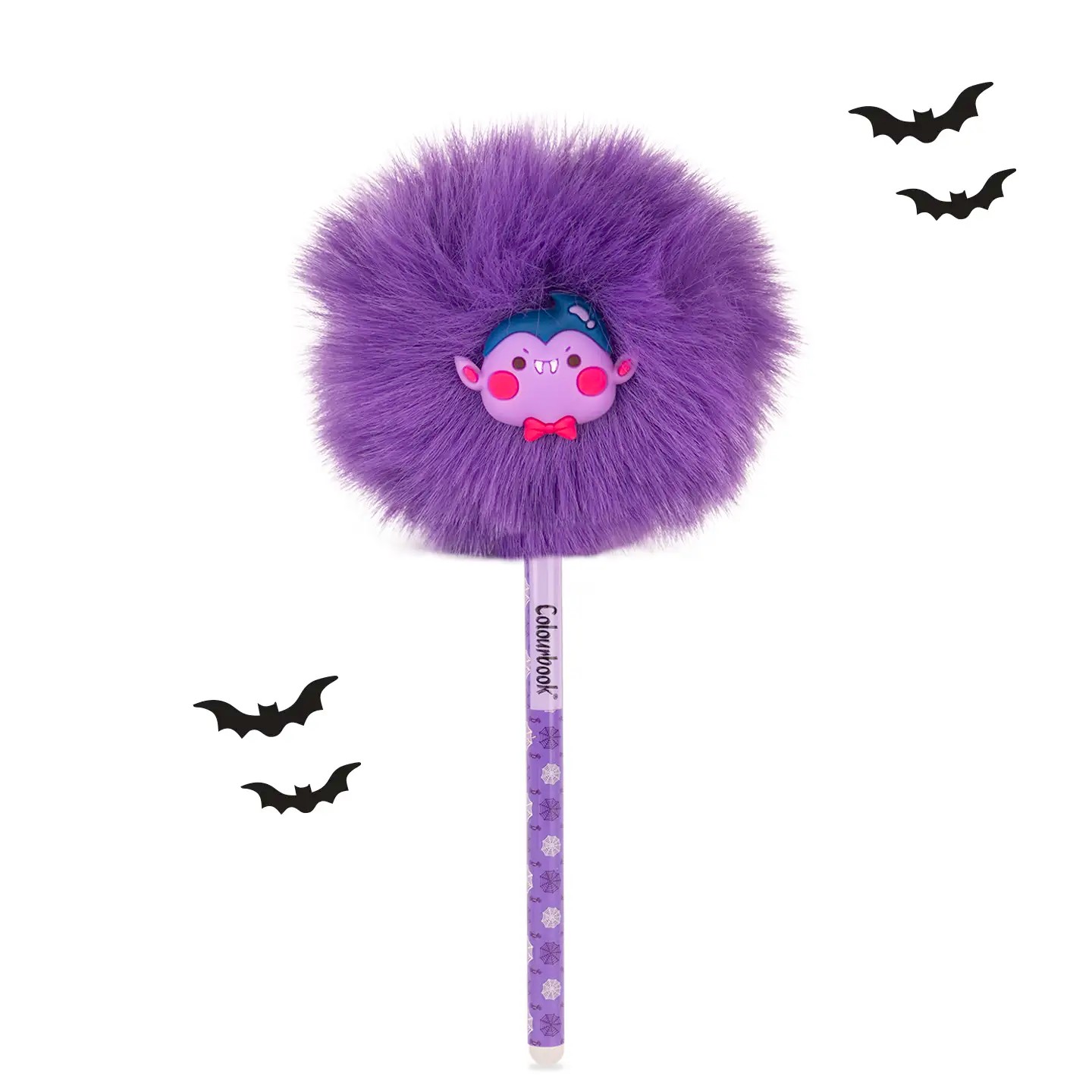 Penna gel cancellabile Puff Halloween Viola su linait