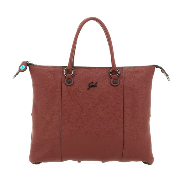 Shopper trasformabile Gabs G3 PLUS in Pelle Martellata M Bull Terracotta su linait
