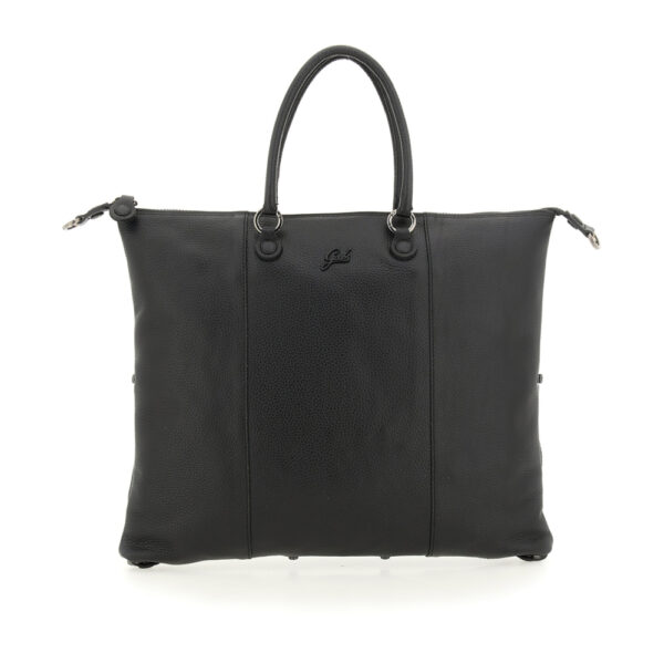 Shopper Trasformabile Gabs G3 PLUS in Pelle Martellata L Bull Nero su linait