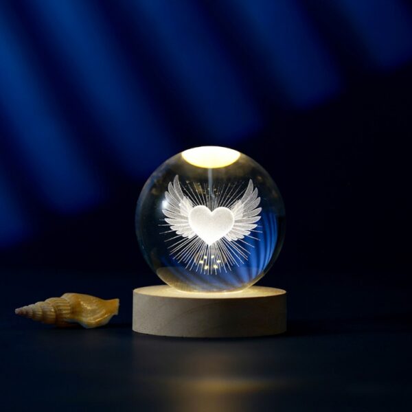 Lampada Led Sfera Cuore USB