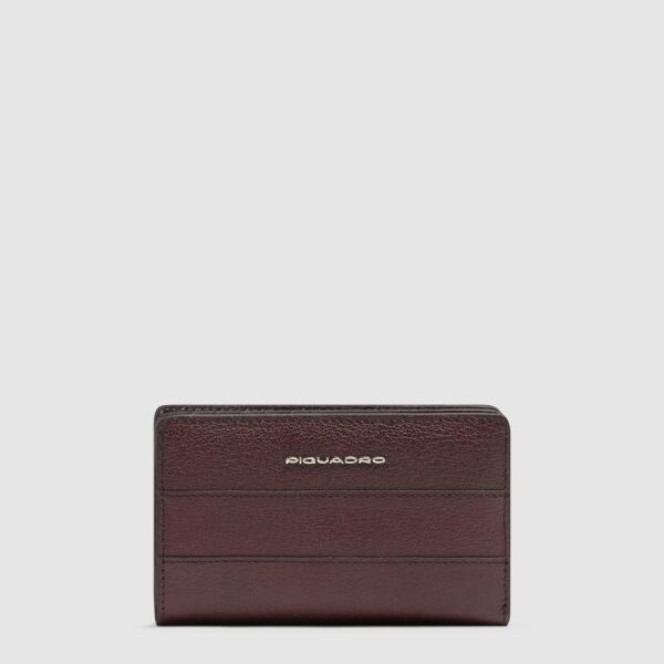 Portafoglio Donna Piquadro Con Porta Monete In Pelle Patricia Bordeaux su linait