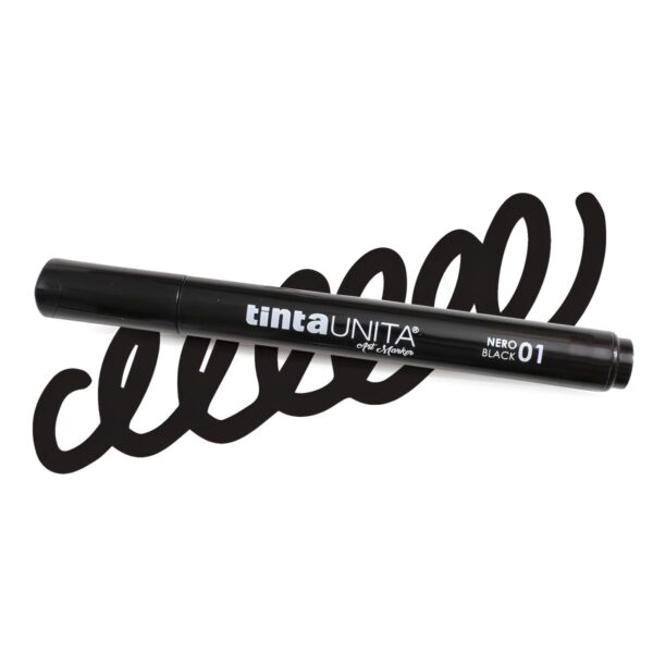 Pennarelli Acrilici tintaUNITA Art Marker tratto 1.8 - 4 Nero su linait