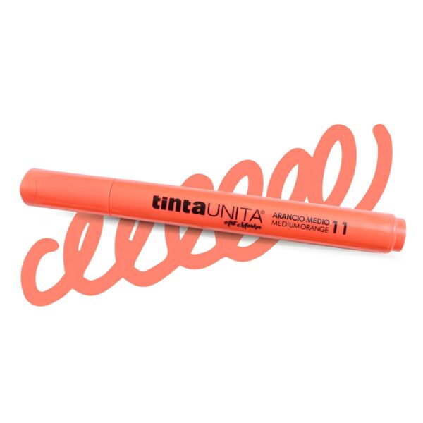 Pennarelli Acrilici tintaUNITA Art Marker tratto 1.8 - 4 Arancione Medio su linait
