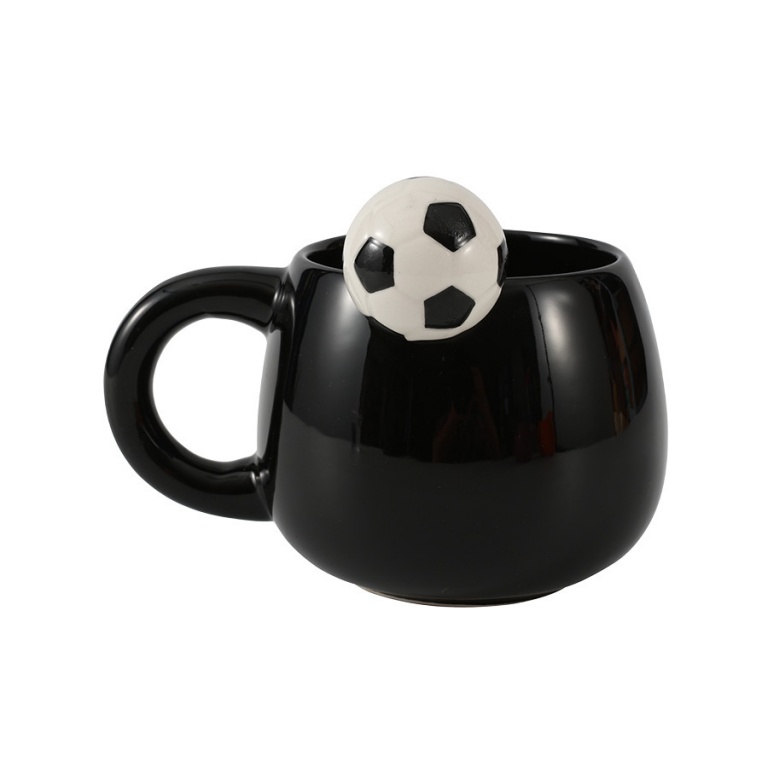Tazza in Cermica con Charm Football 13x8
