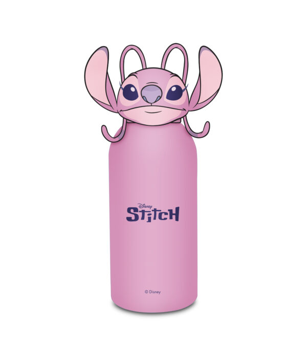 Borraccia Termica Con Tappo Sagomato Lilo & Stitch 350ML Rosa su linait