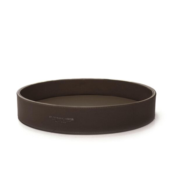 Svuota tasche grande A.G. Spalding In Pelle Testa di Moro Diamtero 30cm su linait