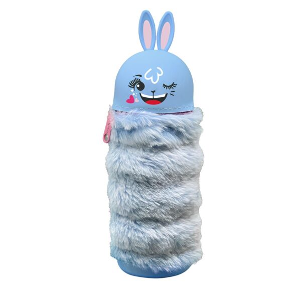 Astuccio Allungabile in Silicone Di Peluche Boom Fluffy Coniglio Azzurro su linait