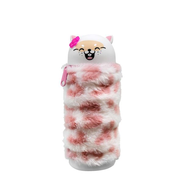 Astuccio Allungabile in Silicone Di Peluche Boom Fluffy Gatto Bianco su linait