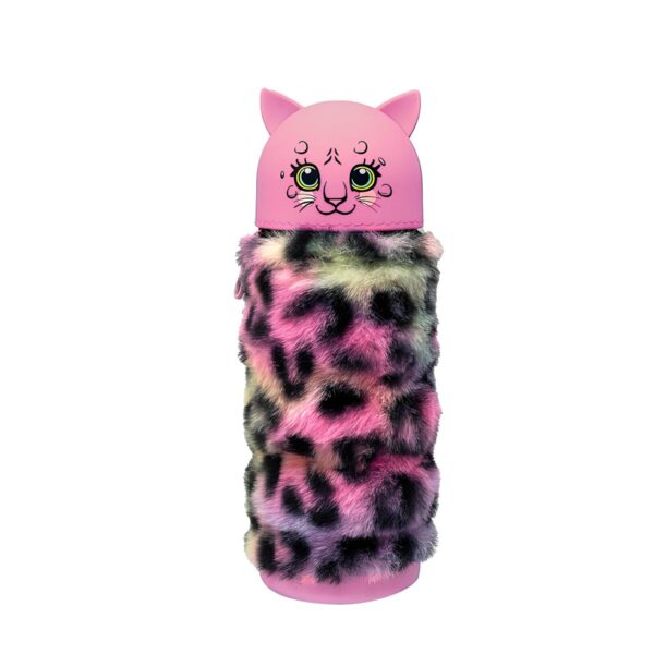 Astuccio Allungabile in Silicone Di Peluche Boom Fluffy Gatto Rosa su linait