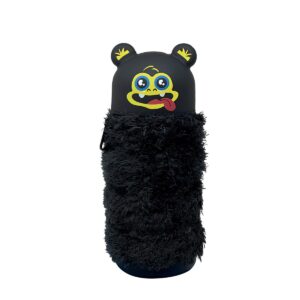 Astuccio Allungabile in Silicone Di Peluche Boom Fluffy Monster Nero su linait