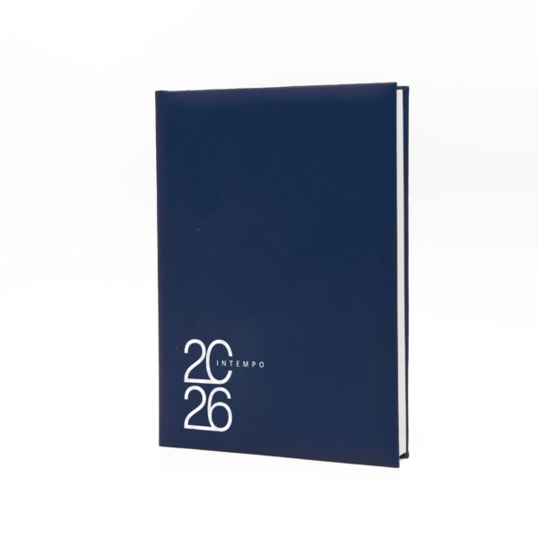 In Tempo Agenda Giornaliera 2026 15x21 Balacron Copertina Morbida Blu su linait