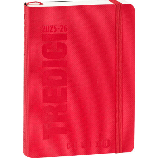 Comix U Yourself Agenda Giornaliera Mini 2025/26 13 mesi datata Rosso 11.5x15.5cm su linait
