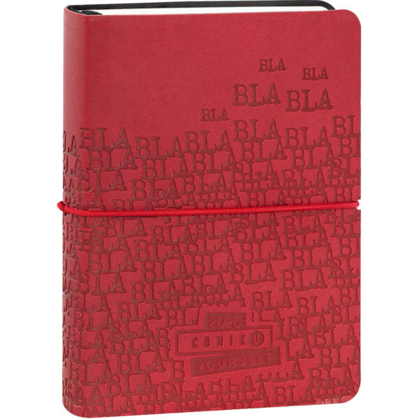 Comix U Yourself Agenda Giornaliera Mini 2025/26 13 mesi datata Rosso 11.5x15.5cm su linait