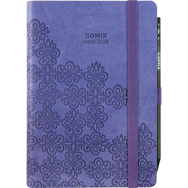 Agenda Settimanale Comix Special 2026 12 Mesi Medium con Matita Arabesque 11x15.5 cm su linait
