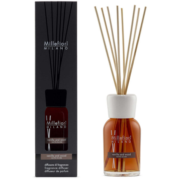 Diffusore per Ambiente Millefiori Milano 250ml fragranza Vaniglia & Wood su linait