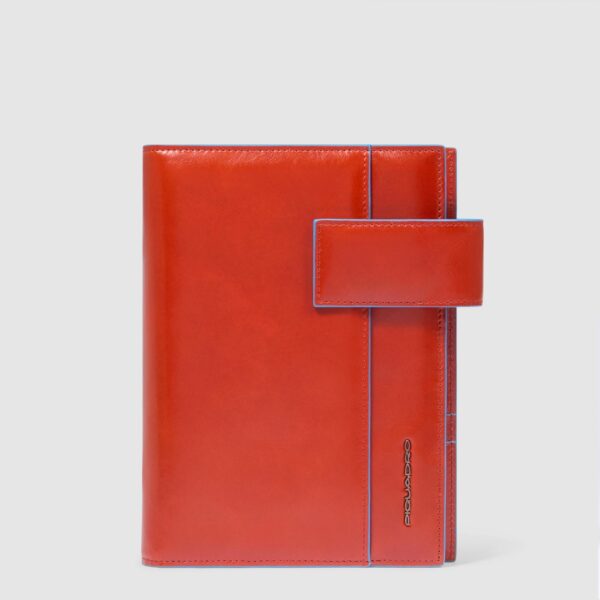 Agenda Piquadro Organizer Medio In Pelle Blue Square Cuoio su linait