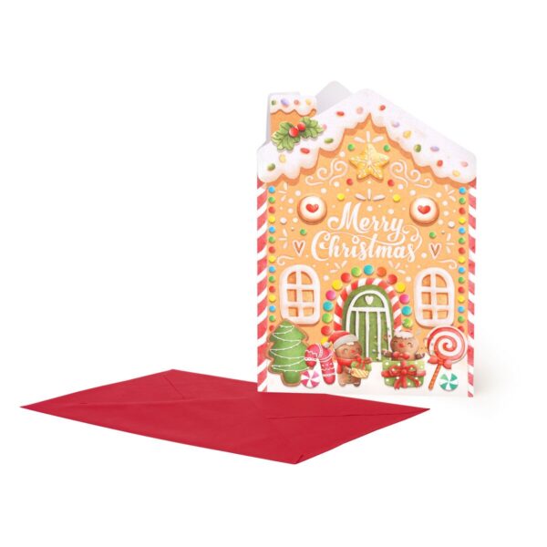 Biglietto Auguri Natale Gingerbread House su linait