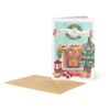 Biglietto Auguri Natale Xmas Fireplace su linait