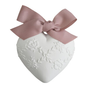 Cofanetto Gesso Cuore Ricamato Profumato Mathilde M Fragranza Fleur De Thé su linait