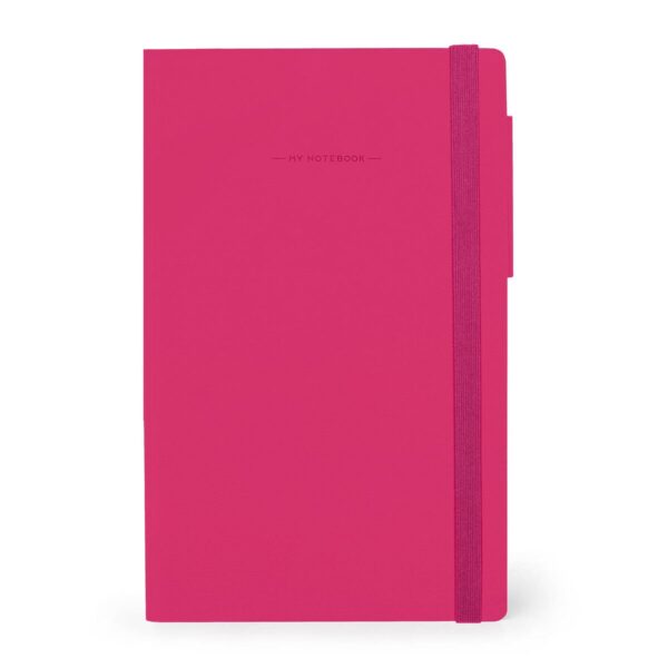 Taccuino a Pagine Bianche con Copertina Morbida 13x21 Raspberry su linait
