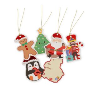 Set Di 10 Etichette Regalo Natale Gift Tags! su linait