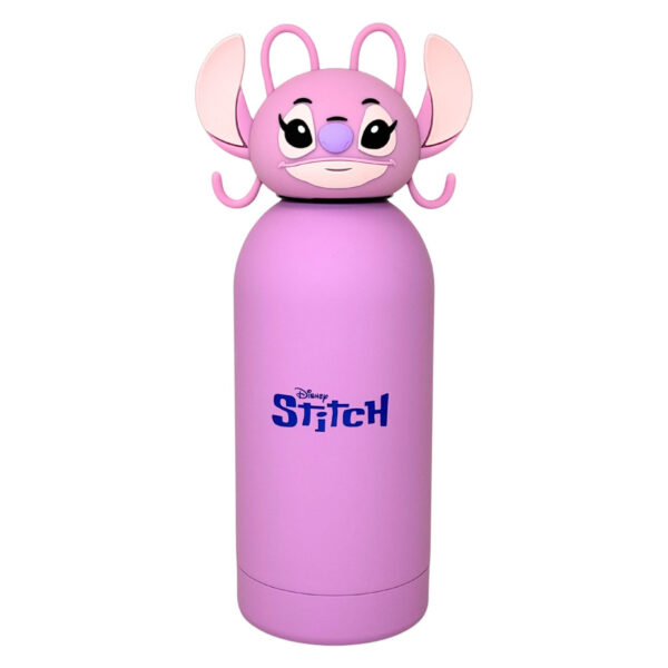 Borraccia Termica Con Tappo Sagomato Lilo & Stitch 350ML Rosa su linait