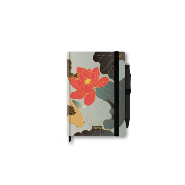 Agenda Settimanale Precious 2026 12 Mesi Con Penna Grigia/Rossa 9X13 cm su linait