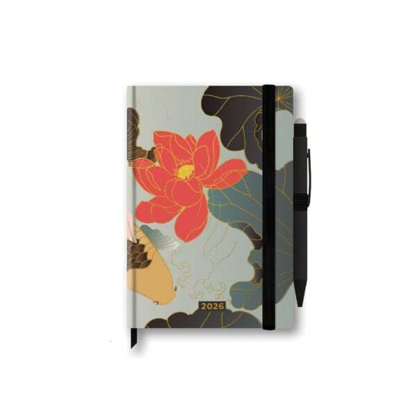 Agenda Settimanale Precious 2026 12 Mesi Con Penna Grigia/Rossa 12x18 cm su linait