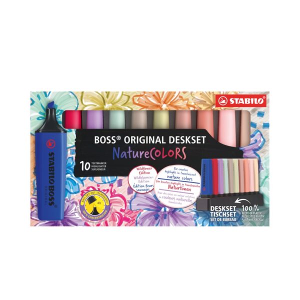 Evidenziatore STABILO BOSS ORIGINAL NatureCOLORS Wildflower Set 10 Colori su linait