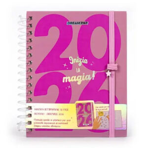 Agenda Settimanale Spiralata Inizia la Magia 2026 12 Mesi con Penna Abbinata Rosa 17