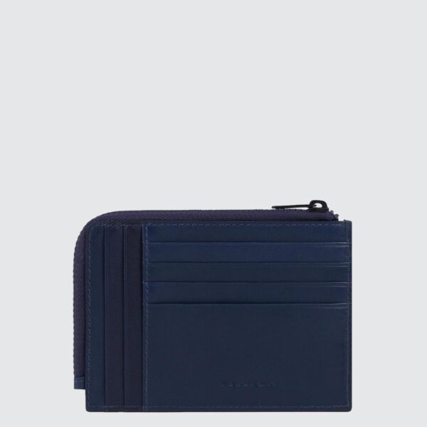 Carte Credito in Pelle Blu su linait