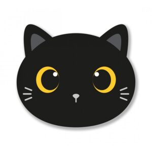 Tappetino Mouse 3D Black Cat su linait
