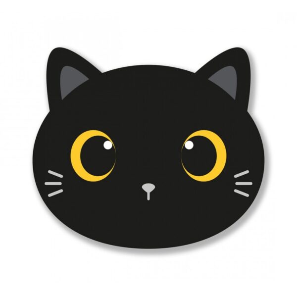 Tappetino Mouse 3D Black Cat su linait