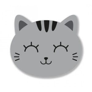 Tappetino Mouse 3D Grey Cat su linait