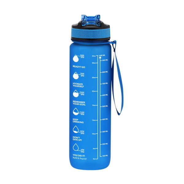 Borraccia Motivazionale in Tritan 1000ml Blu su linait