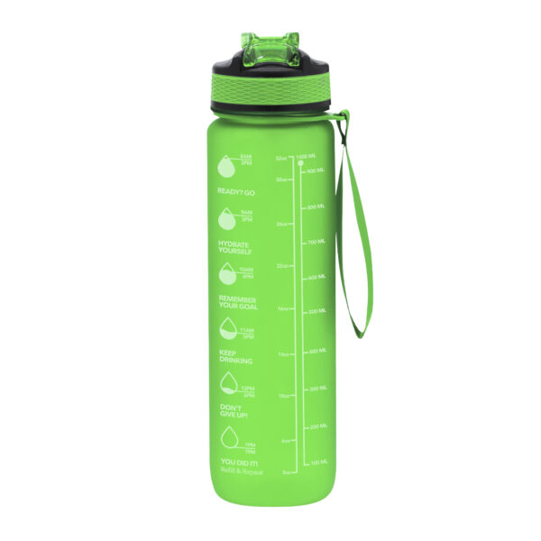 Borraccia Motivazionale in Tritan 1000ml Verde su linait