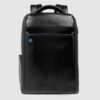 Zaino Piquadro Uomo Fast-Check Porta PC 14 In Pelle Blue Square Nero su linait