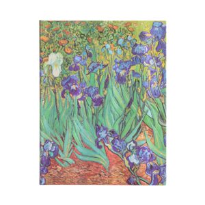 Paperblanks Taccuino Bianco Copertina Rigida 17.5x23cm Iris di Van Gogh su linait