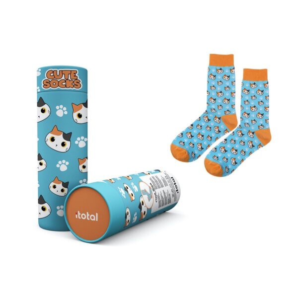 Calzini Antiscivolo Orange Cat Taglia Unica 36-41