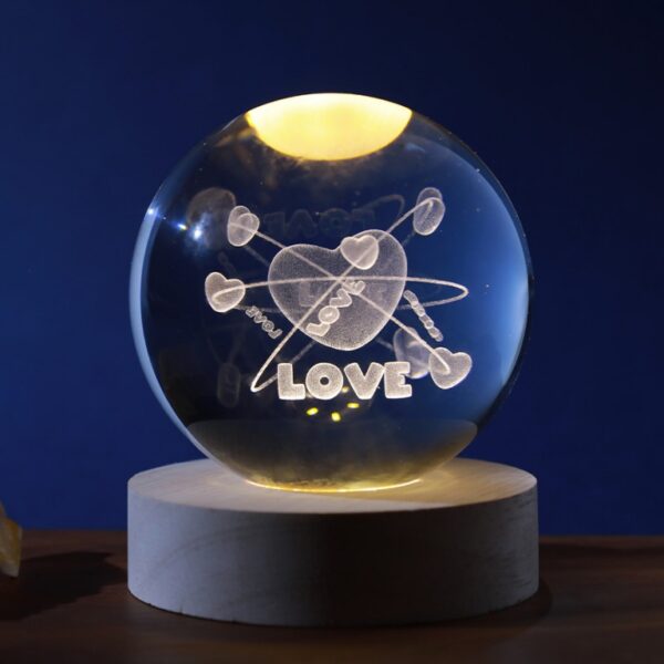 Lampada Led Media Sfera Follow Your Heart USB