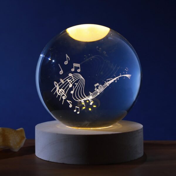 Lampada Led Media Sfera Music USB