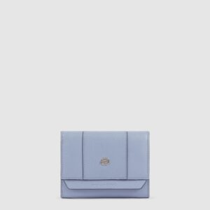 Portafoglio Piquadro Donna Piccolo in Pelle Circle Azzurro su linait