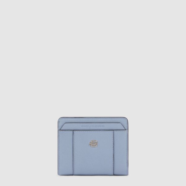 Portafoglio Donna Piquadro Piccolo In Pelle Circle Azzurro su linait