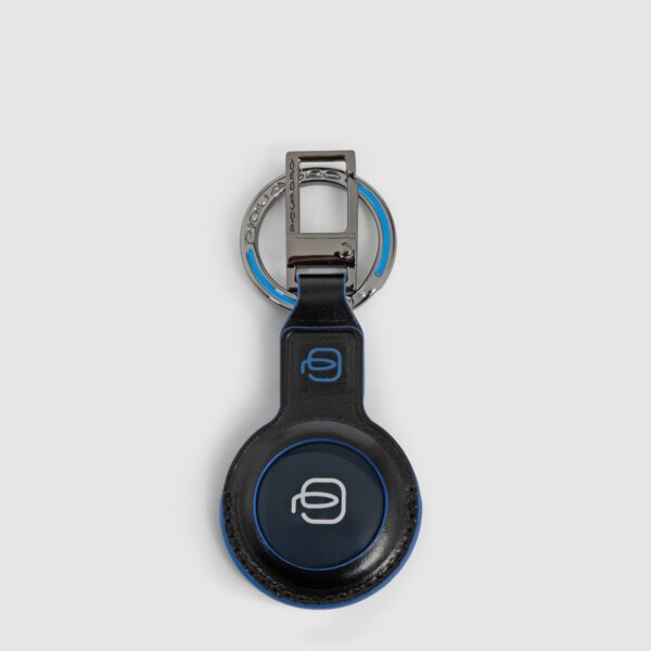 Portachiavi Piquadro con CONNEQU 4.0 In Pelle Blue Square Nero su linait
