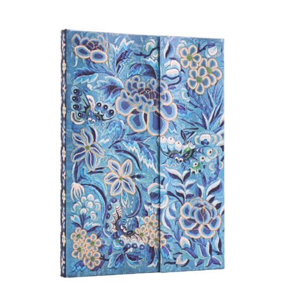 Paperblanks Taccuino a Righe Copertina Rigida 12x18cm Salice Blu su linait