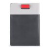 Porta carte di credito Piquadro sottile con estrazione in pelle Urban grigi/nero su linait