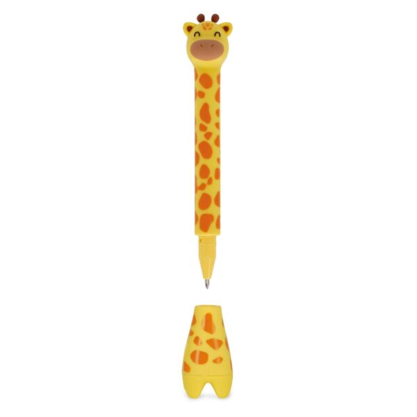 Penna a Sfera con Base- Stand-Ink Ovation Inchiostro Blu Giraffe su linait